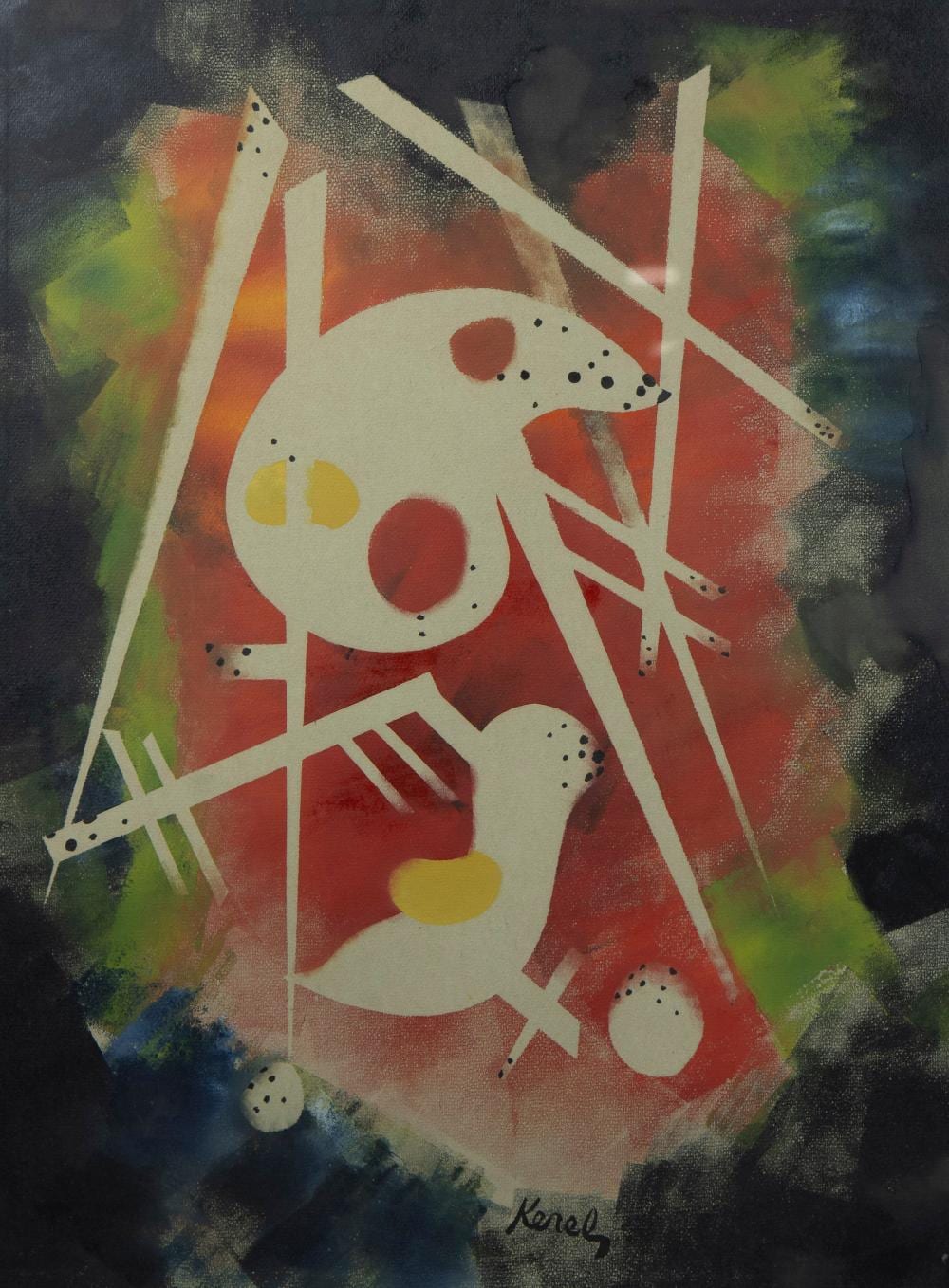 Henri Kerels comparable auction result: henri kerels 1896 1956 mixed media untitled signed