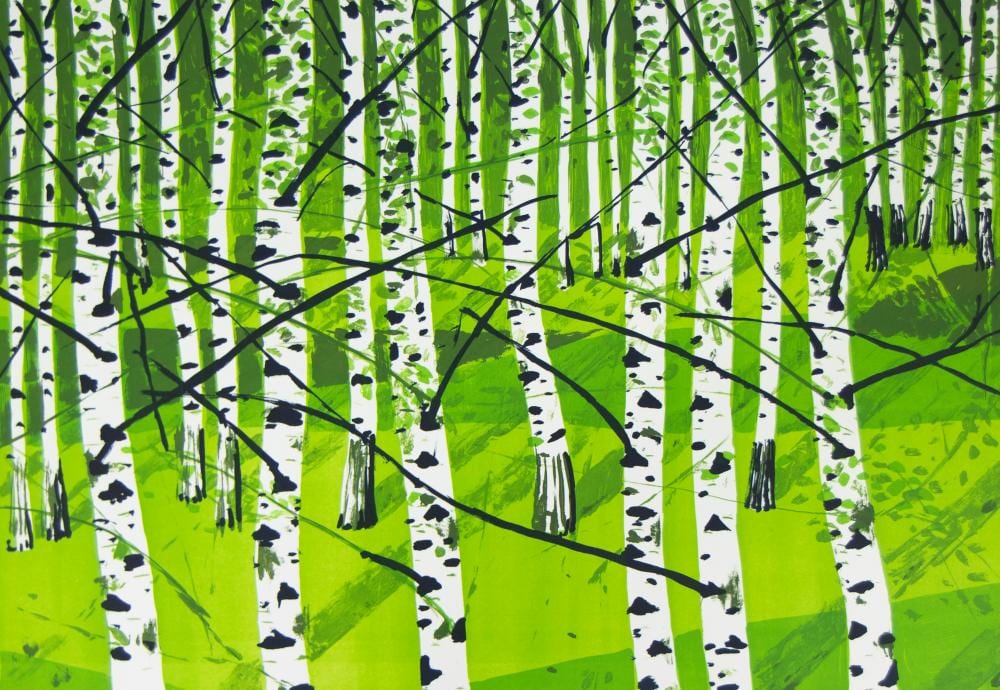 Josef Felix Müller comparable auction result: josef felix m ller 1955 lithograph birkenw ldchen 2004 numbered 18 60 and signed
