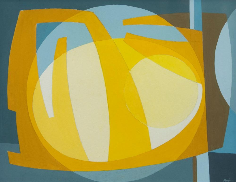Raymond Art comparable auction result: raymond art 1919 1998 gouache composition signed