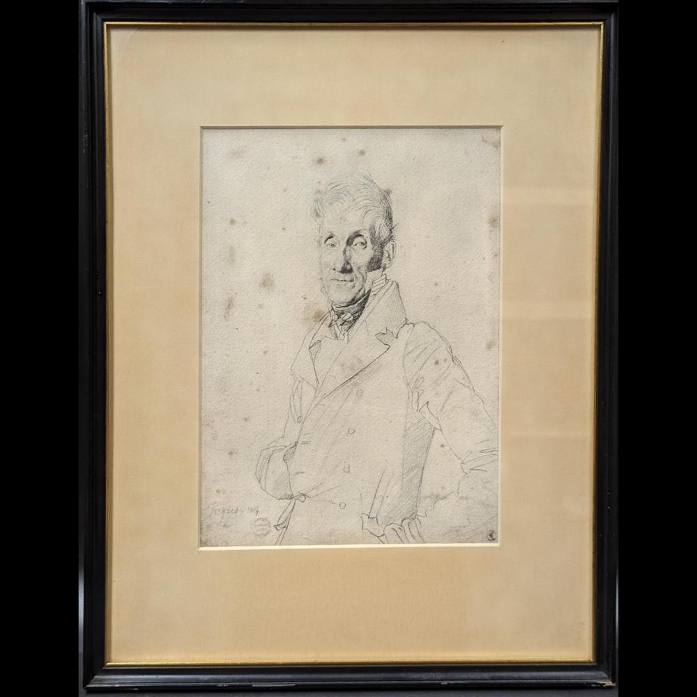 Jean Auguste Dominique Ingres comparable auction result: jean auguste dominique ingres french 1780 1867 portrait pencil and ink