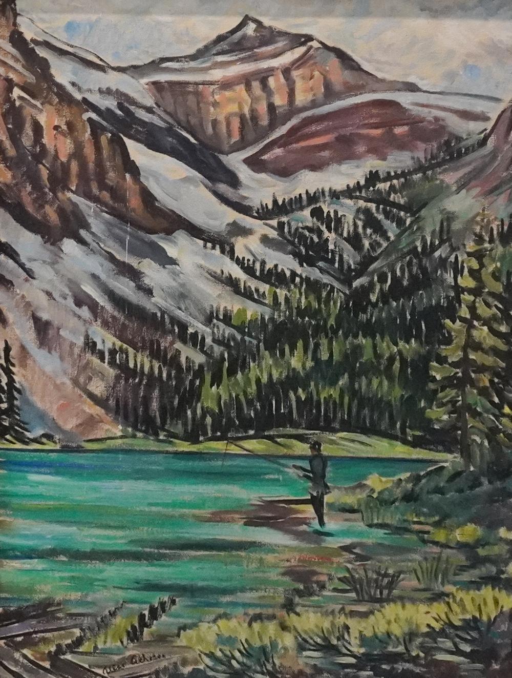 Alice Acheson comparable auction result: alice acheson american 1895 dolly lake oil on canvas signed lower left alice acheson frame 30 1 2 x 23 3 8 in 77 5 x 59 4 cm