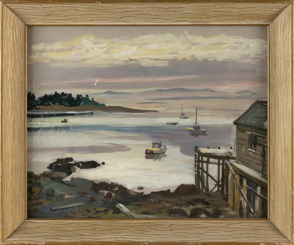 George Cherepov comparable auction result: george cherepov connecticut vermont russian federation 1909 1987 habor scene watercolor on paper 16 x 20 sight framed 19 5 x 24