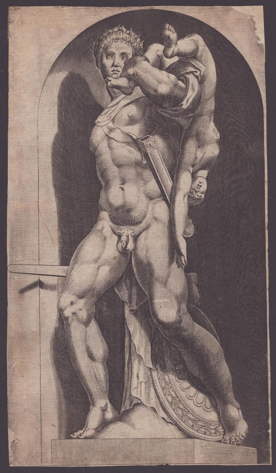 Cornelis Cort comparable auction result: cornelis cort hoorn 1533 roma 1578 atreus farnese from speculum romanae magnificentiae 1574