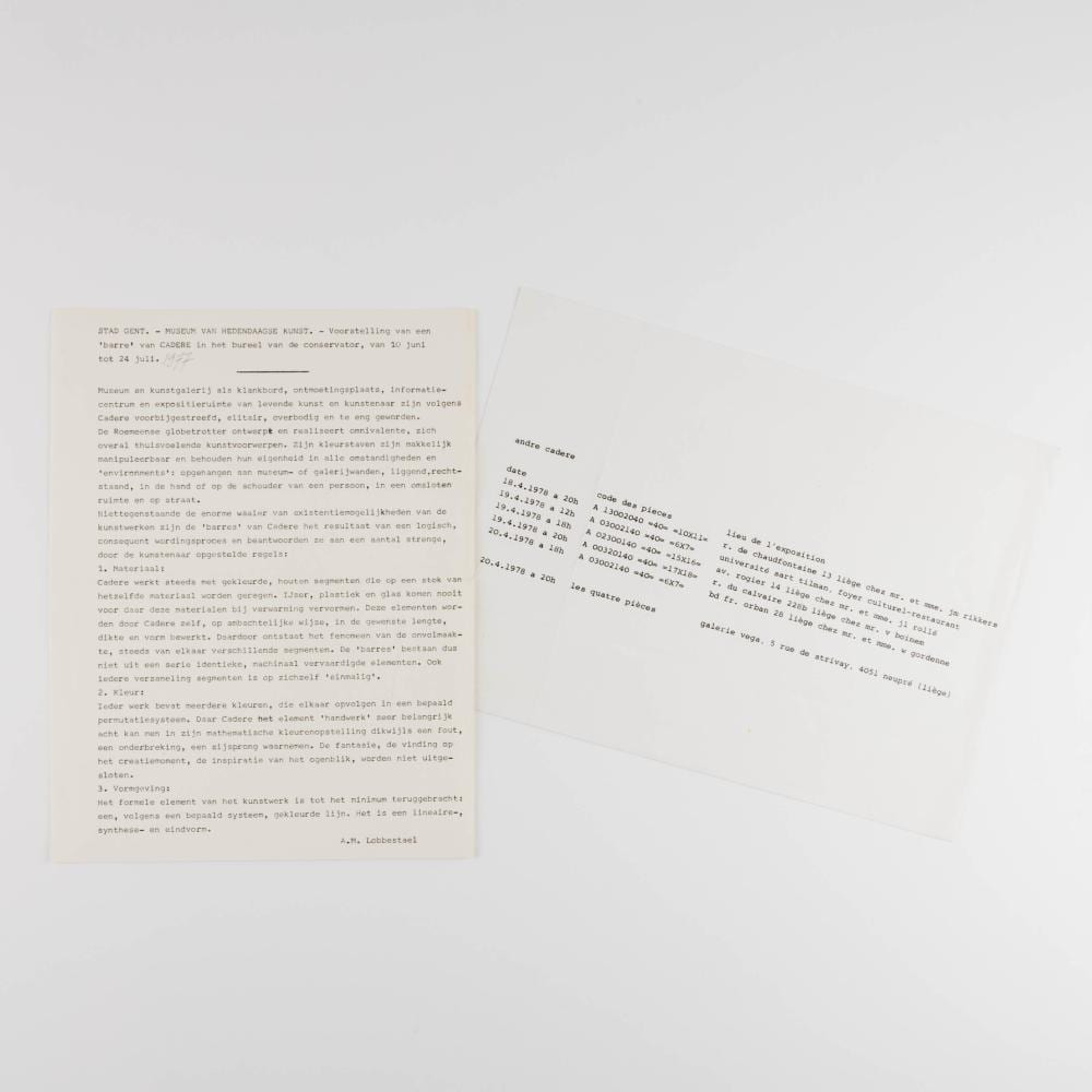 André Cadere comparable auction result: andr cadere 1934 1978