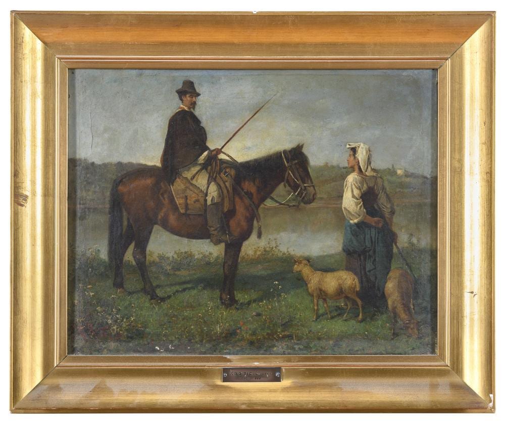 Giuseppe Raggio comparable auction result: oil painting by giuseppe raggio