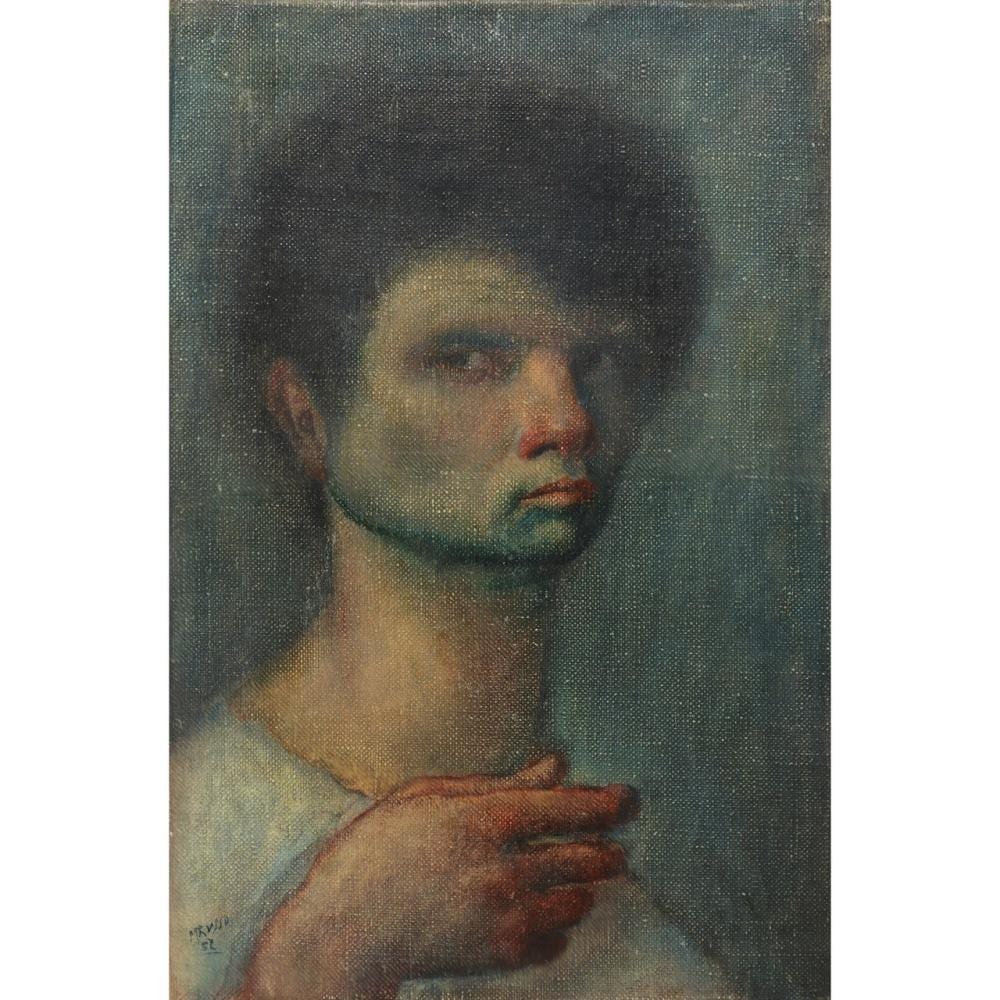 Mario Russo comparable auction result: mario russo napoli 1925 roma 2000 self portrait 1952
