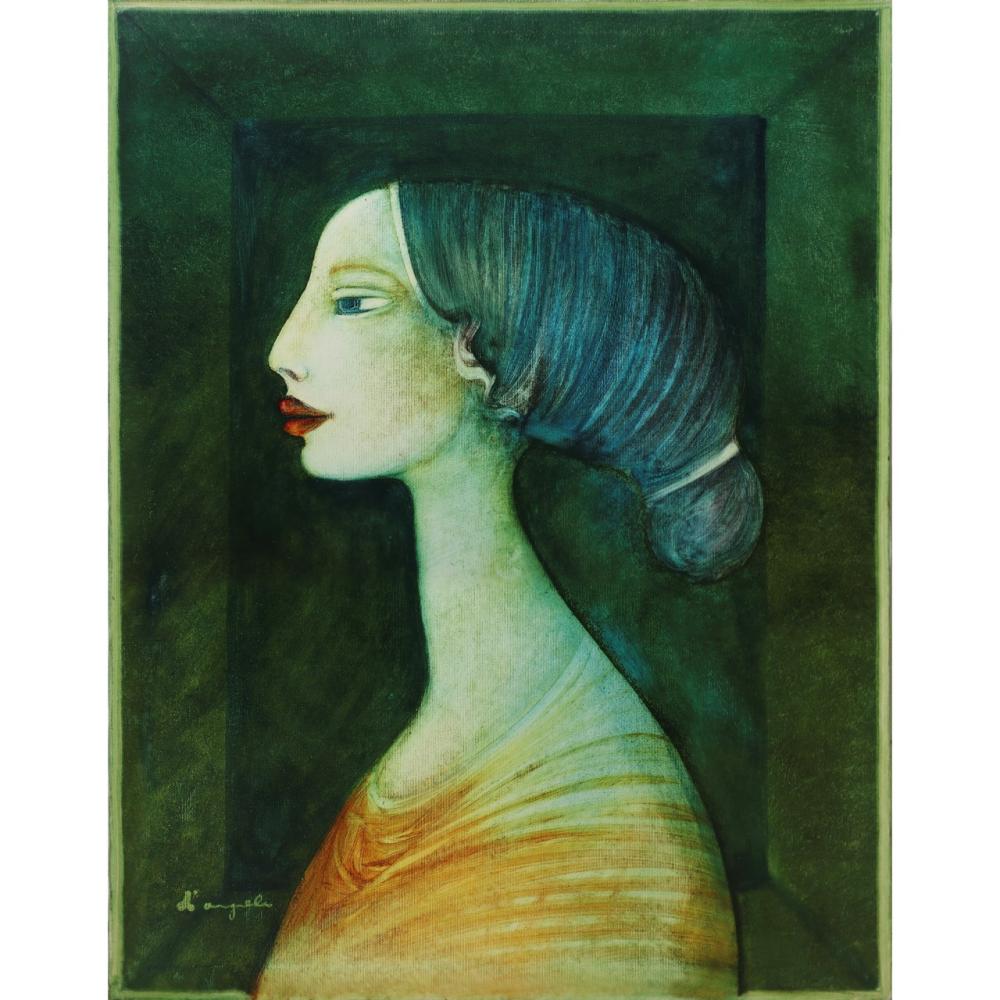 Cesare D'Angelo comparable auction result: cesare d angelo catania 1940 2006 donna dal collo lungo di profilo