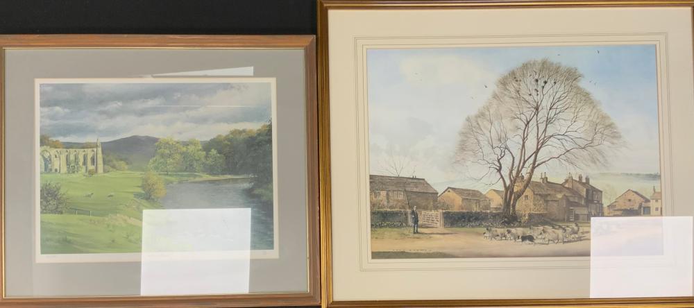 Alan Ingham comparable auction result: alan ingham by and after a village in derbyshire print 43cm x 60cm h
