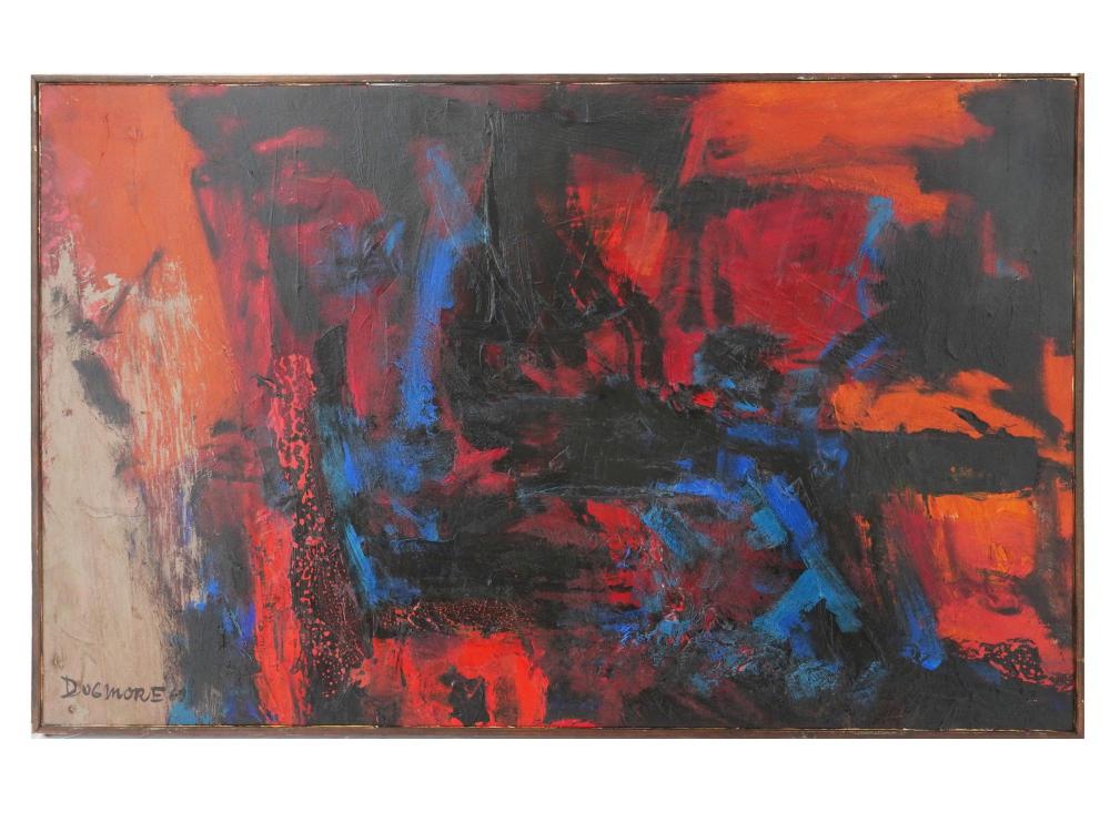 Edward Dugmore comparable auction result: american abstract oil painting by edward dugmore