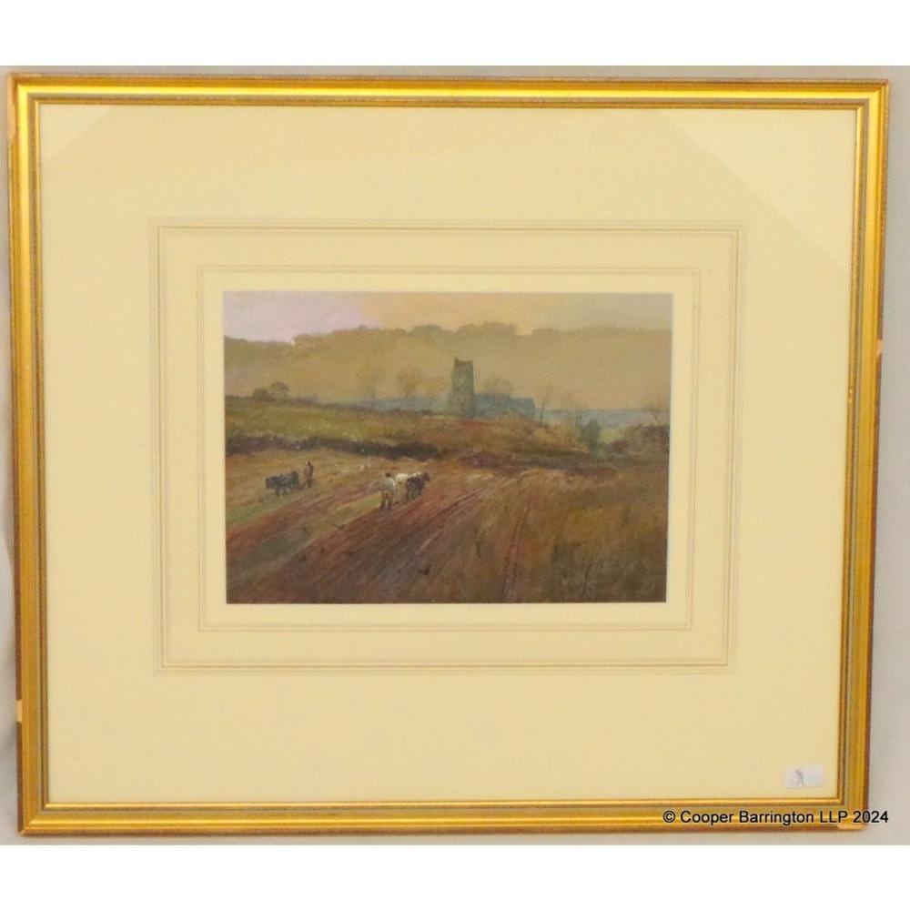 James William Walker comparable auction result: james william walker painting ploughing