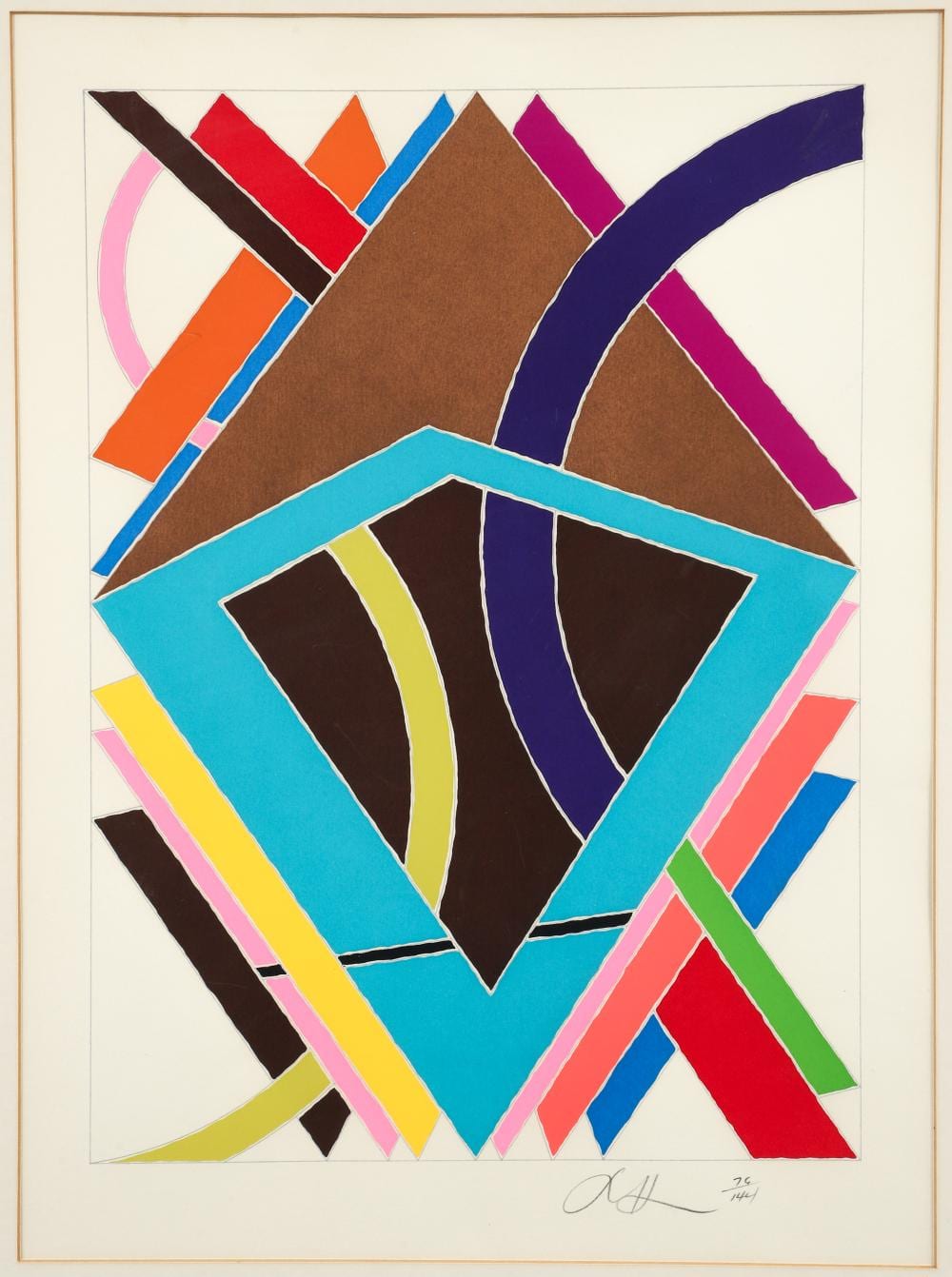 William T. Williams comparable auction result: william t williams signed screenprint hkl portfolio