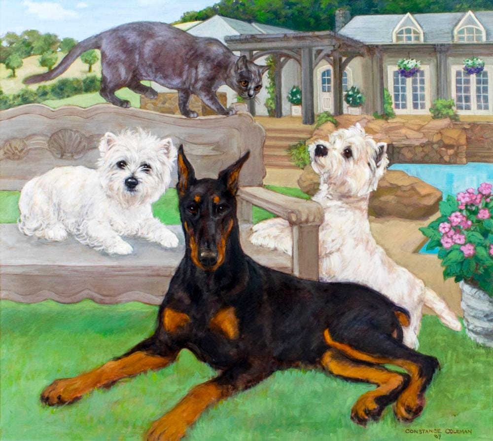 Constance Richardson comparable auction result: constance richardson mi in 1905 2002 oil painting