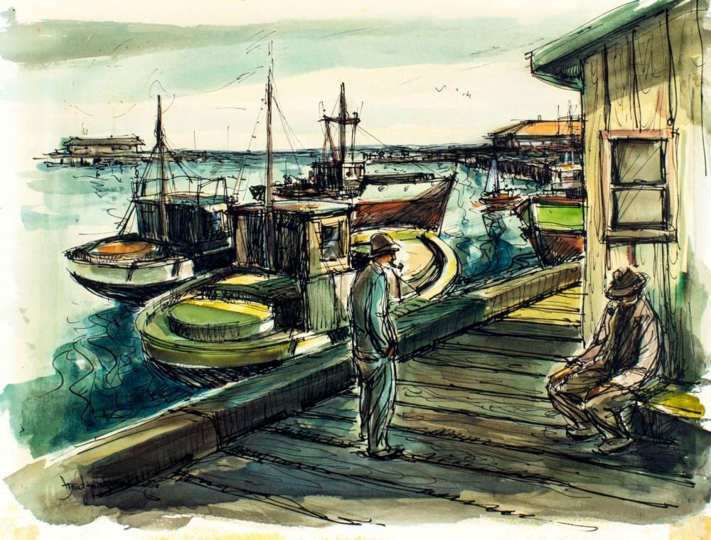 Fred Korburg comparable auction result: fred korburg ca denmark 1896 1986 watercolor painting