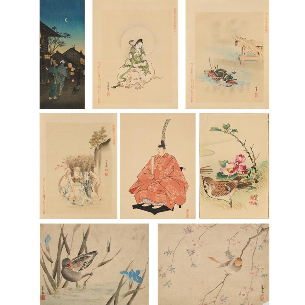 matsumura keibun 1779 1843 takahashi shotei hiroaki 1871 1945 and others eight woodblock prints largest board backing 14 1 x 13 5 in 35 8 x 34 2 cm 4 pieces · Waddington's · 2024-04-11 Matsumura Keibun comparable auction result: matsumura keibun 1779 1843 takahashi shotei hiroaki 1871 1945 and others eight woodblock prints largest board backing 14 1 x 13 5 in 35 8 x 34 2 cm 4 pieces