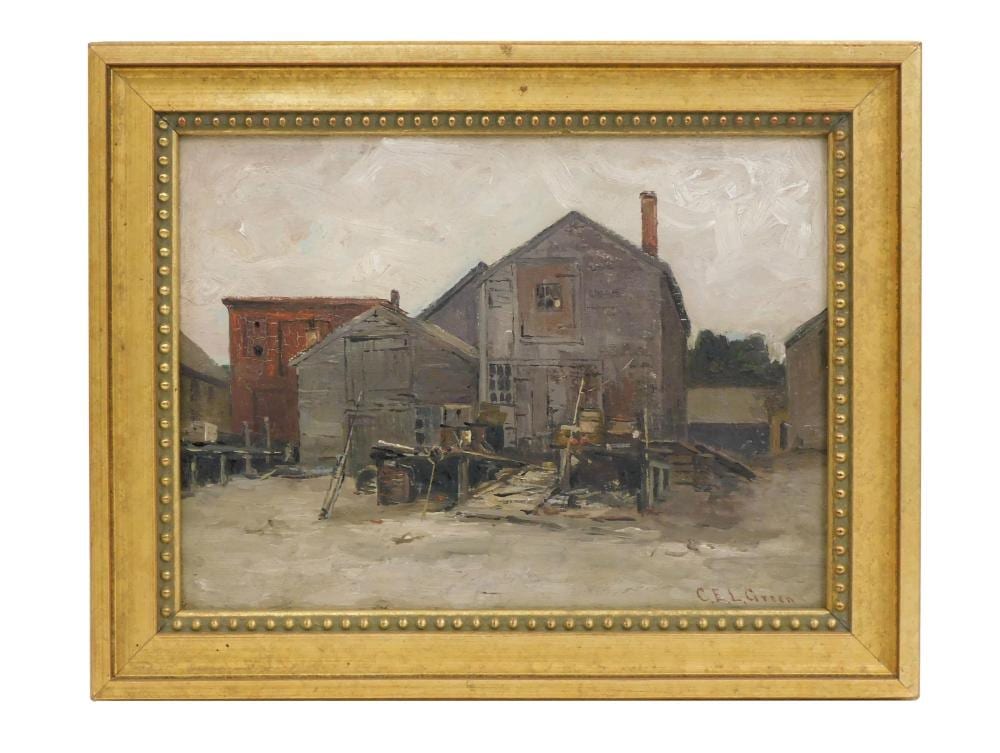 Charles Edwin Lewis Green comparable auction result: charles edwin lewis green 1844 1915 ma fishing