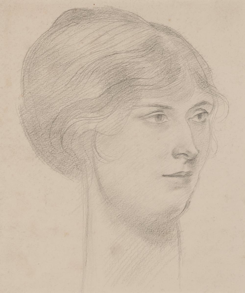 Derwent Lees comparable auction result: derwent lees 1885 1931 portrait of the artist s wife