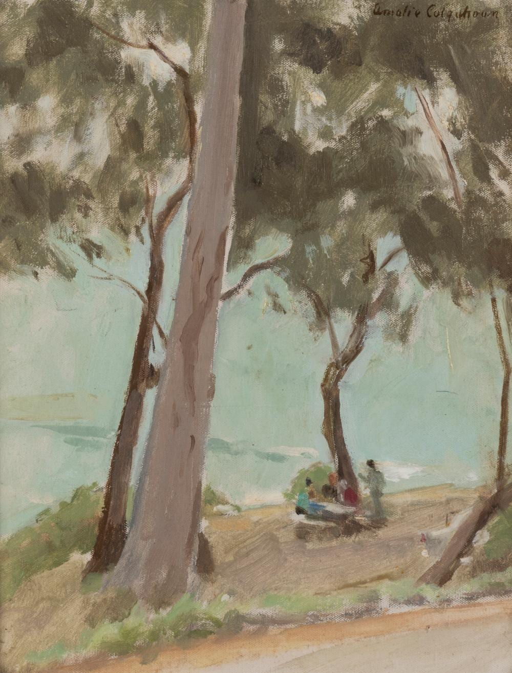Amalie Colquhoun comparable auction result: amalie colquhoun 1894 1974 picnic on foreshore lorne