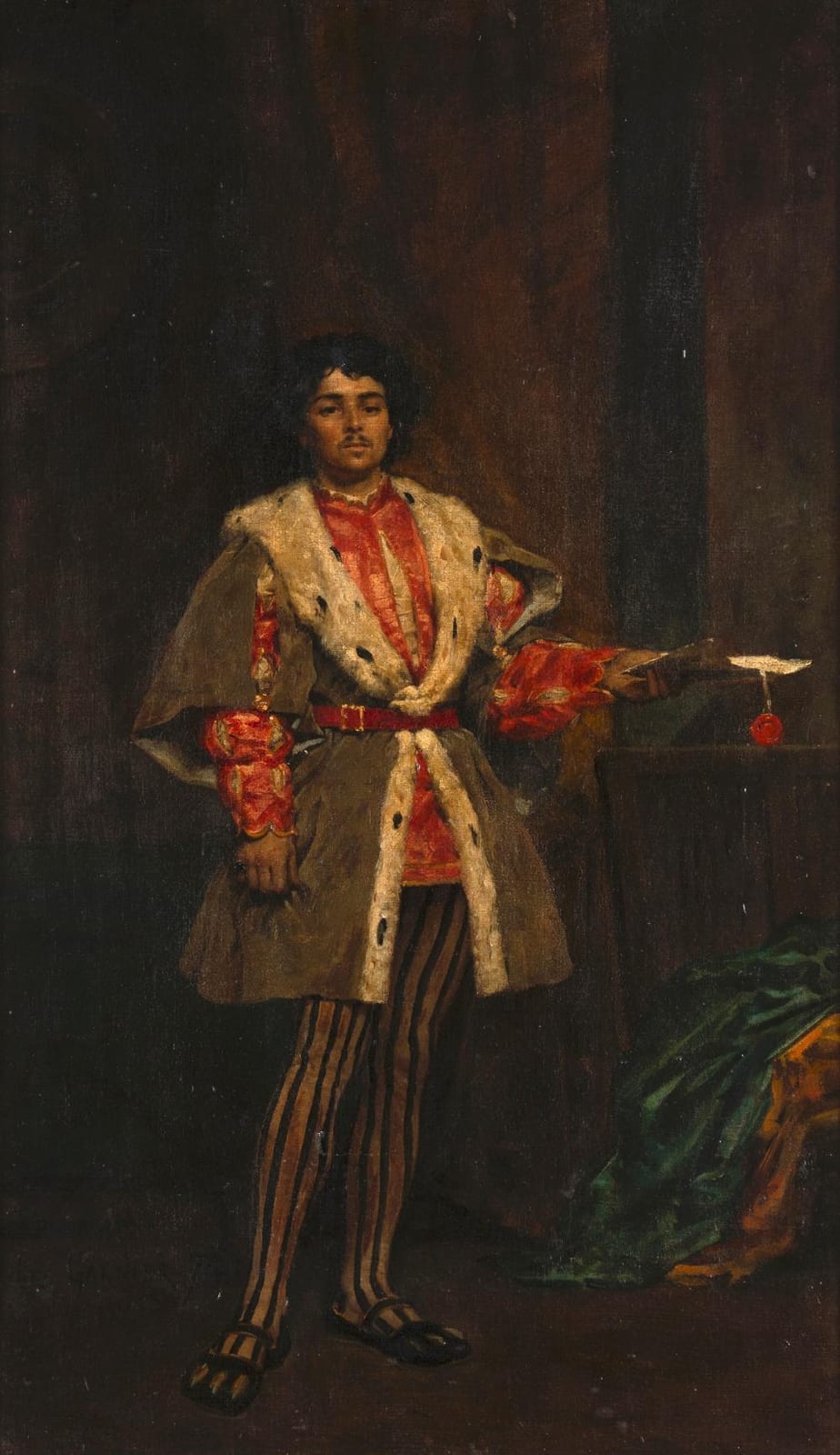 Jules-Arsène Garnier comparable auction result: jules ars ne garnier french 1847 1889 portrait of a nobleman 1874