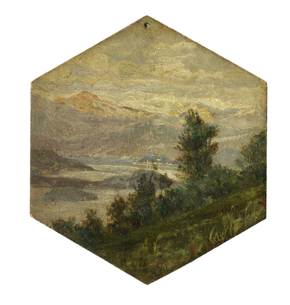 Giovanni (1866) Giani comparable auction result: giovanni giani veduta del lago di como