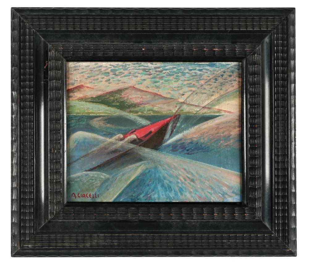 arturo ciacelli motoscafo in corsa · Gonnelli Casa d'Aste · 2024-05-15 Arturo Ciacelli comparable auction result: arturo ciacelli motoscafo in corsa