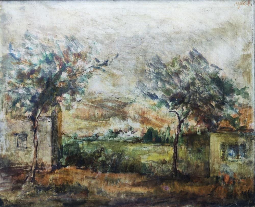 Aharon Avni comparable auction result: aharon avni 1906 1951 israeli landscape