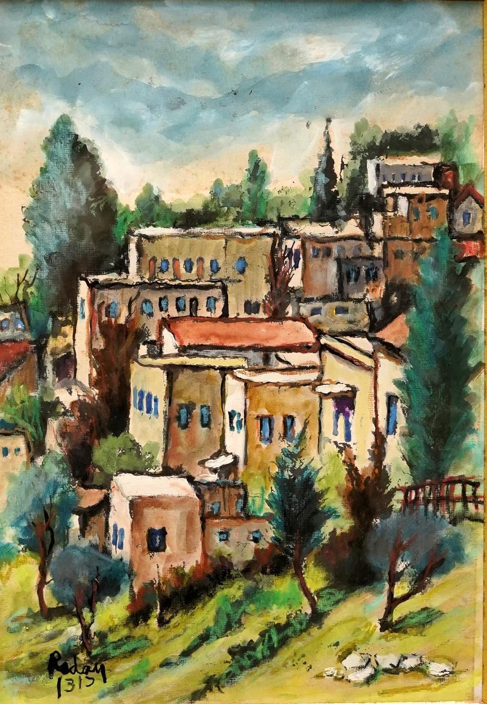 Jehuda Rodan comparable auction result: yehuda rodan 1916 1985 village