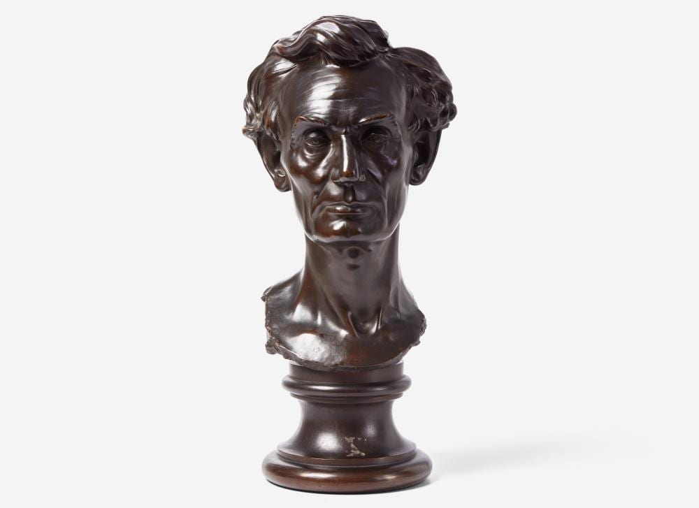 leonard wells volk 1828 1895 bronze bust of abraham lincoln 1809 1865 1860 · Freeman's | Hindman · 2024-04-30 Leonard Wells Volk comparable auction result: leonard wells volk 1828 1895 bronze bust of abraham lincoln 1809 1865 1860