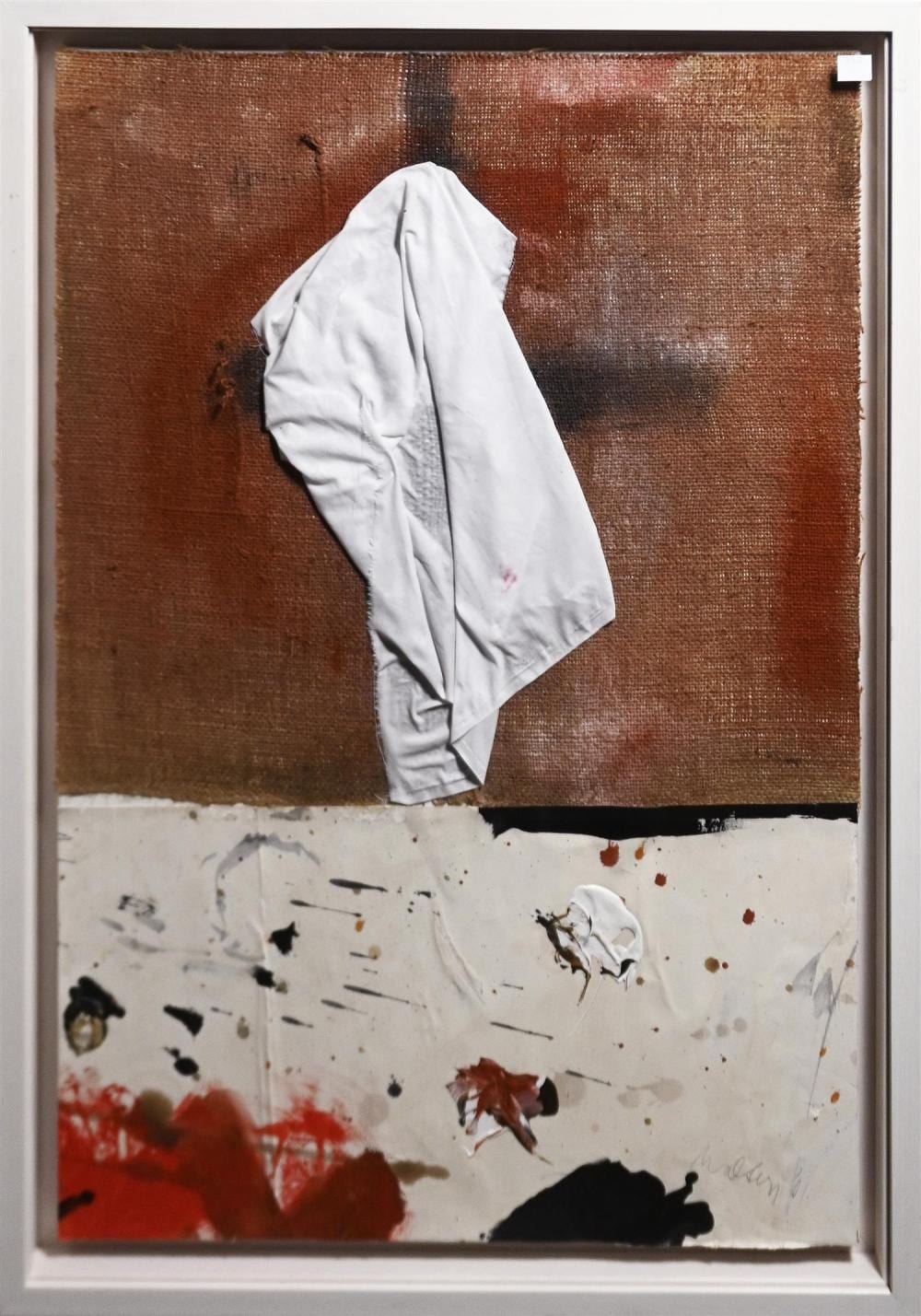 Wesley Walters comparable auction result: wes walters untitled 2001 mixed media on canvas signed and dated lower right 75 5 x 55cm frame size 84 x 63 5cm