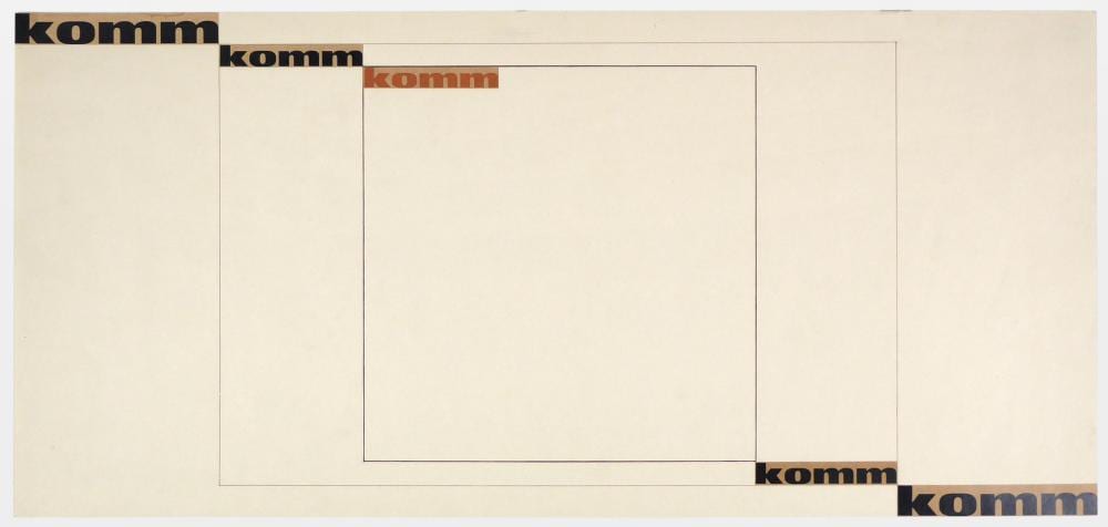 Gerhard Rühm comparable auction result: gerhard r hm komm komm komm