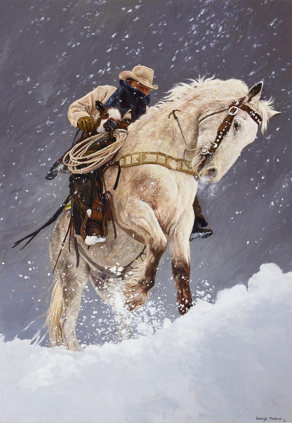 George Molnar comparable auction result: george molnar born 1953 a close call 60 x 42 in framed 72 x 54 in
