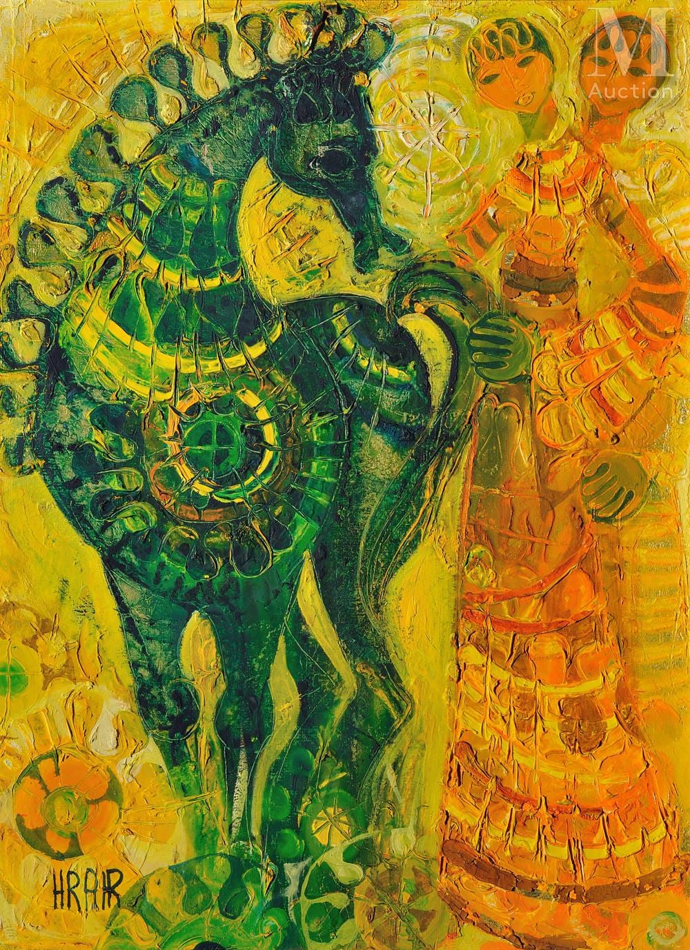 Hrair Diarbekirian comparable auction result: hrair diarbekirian liban 1946 untitled