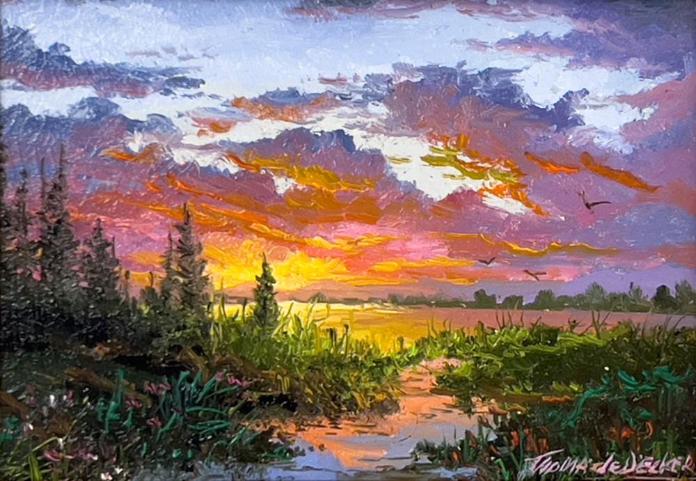 Thomas A. DeDecker comparable auction result: thomas a dedecker lakeside sunset