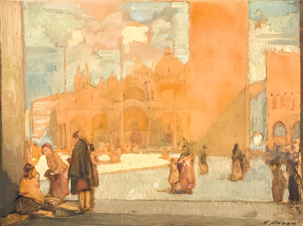 Ettore Caser comparable auction result: ettore caser piazza san marco