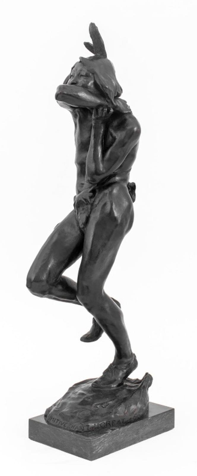 Hermon Atkins MacNeil comparable auction result: hermon atkins macneil chant bronze sculpture