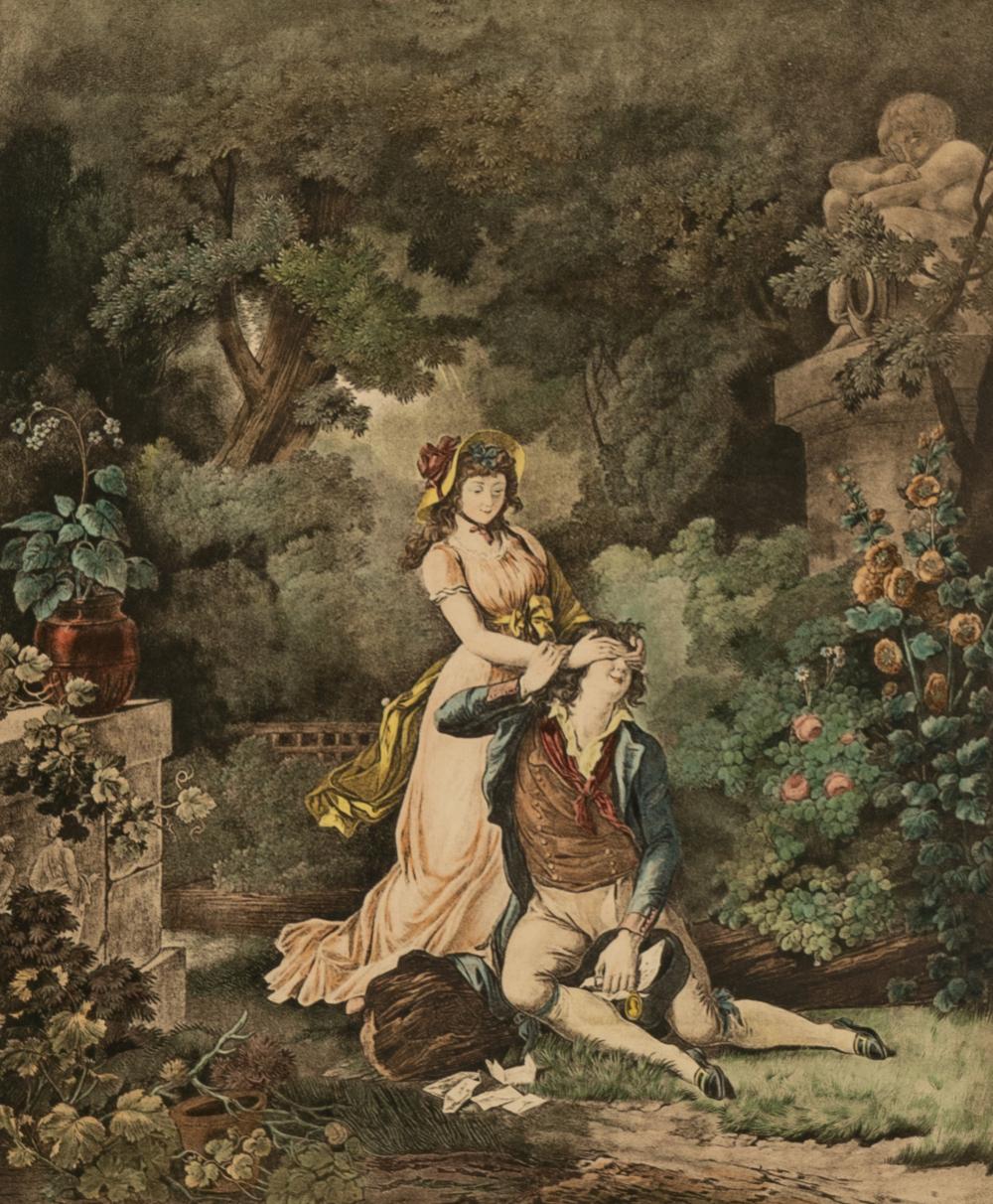 Charles-Melchior Descourtis comparable auction result: charles melchior descourtis 1753 1820 after frederic schall 1752 1825 l amant surprise