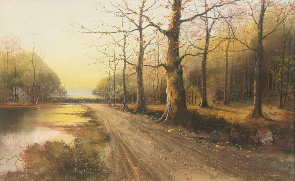 Harry Linder comparable auction result: harry linder 1886 1931 path through a landscape