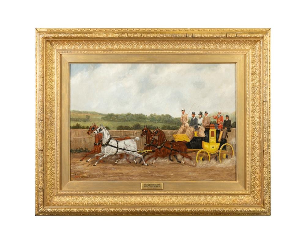 John Watson Nicol comparable auction result: john watson nicol 1856 1926 scottish on the open road oil on canvas 35 5 x 51 cm signed with initials lower left
