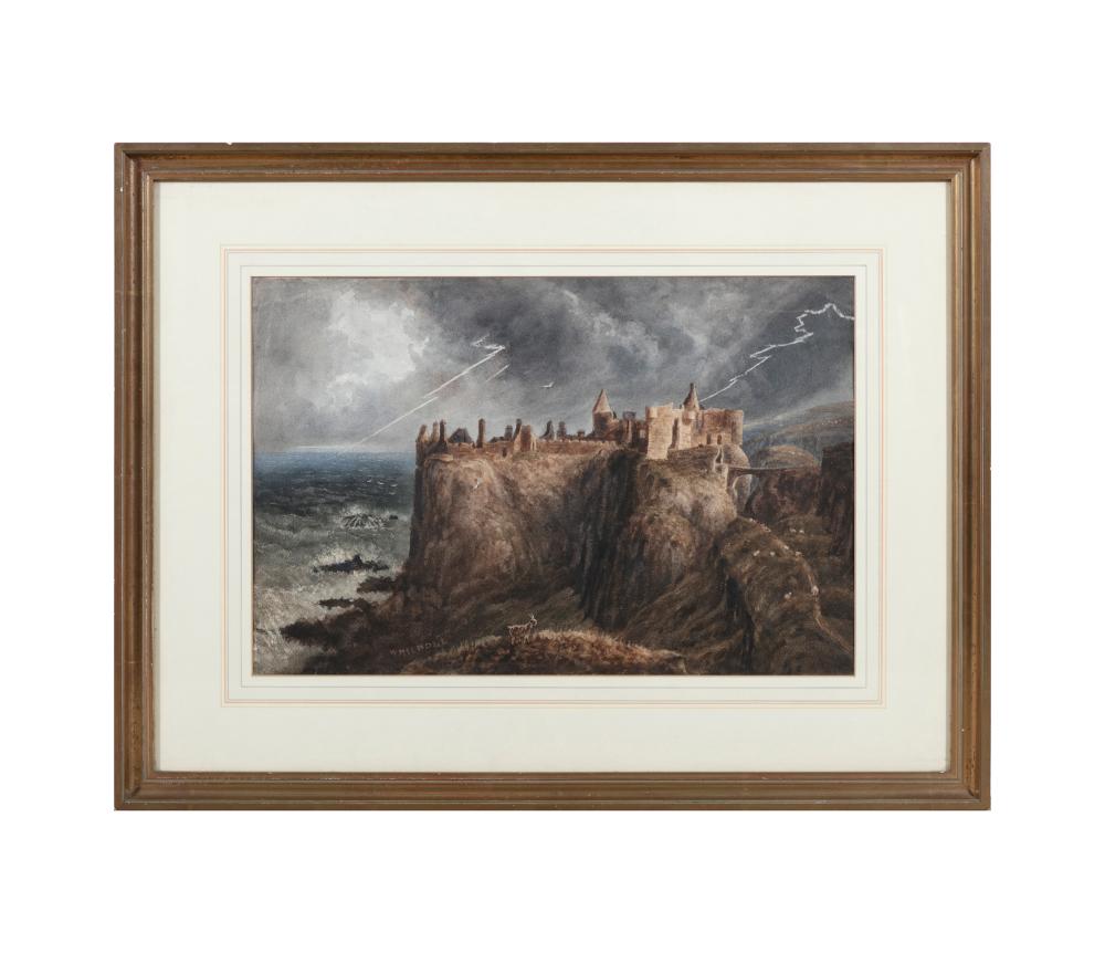 william nicholl 1794 1840 dunluce castle co antrim watercolour 33 5 x 51 cm signed w nicholl lower left · Adam's · 2024-05-01 William Nicholl comparable auction result: william nicholl 1794 1840 dunluce castle co antrim watercolour 33 5 x 51 cm signed w nicholl lower left
