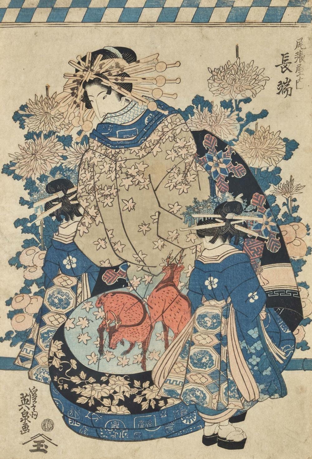 Keisai (1764) comparable auction result: keisai eisen die kurtisane yoyoyama aus dem haus matsubaya