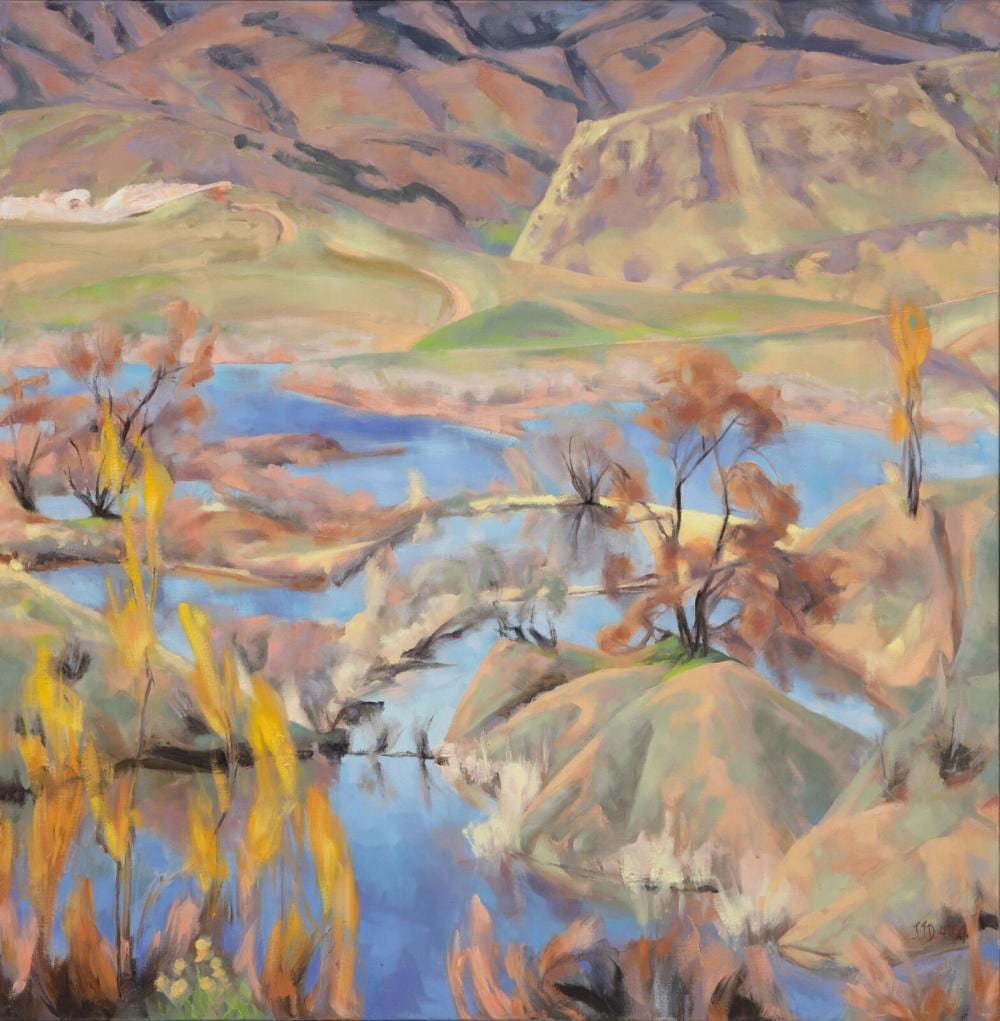 Joellyn Duesberry comparable auction result: joellyn duesberry american 1944 2016 study for beaver ponds 1997