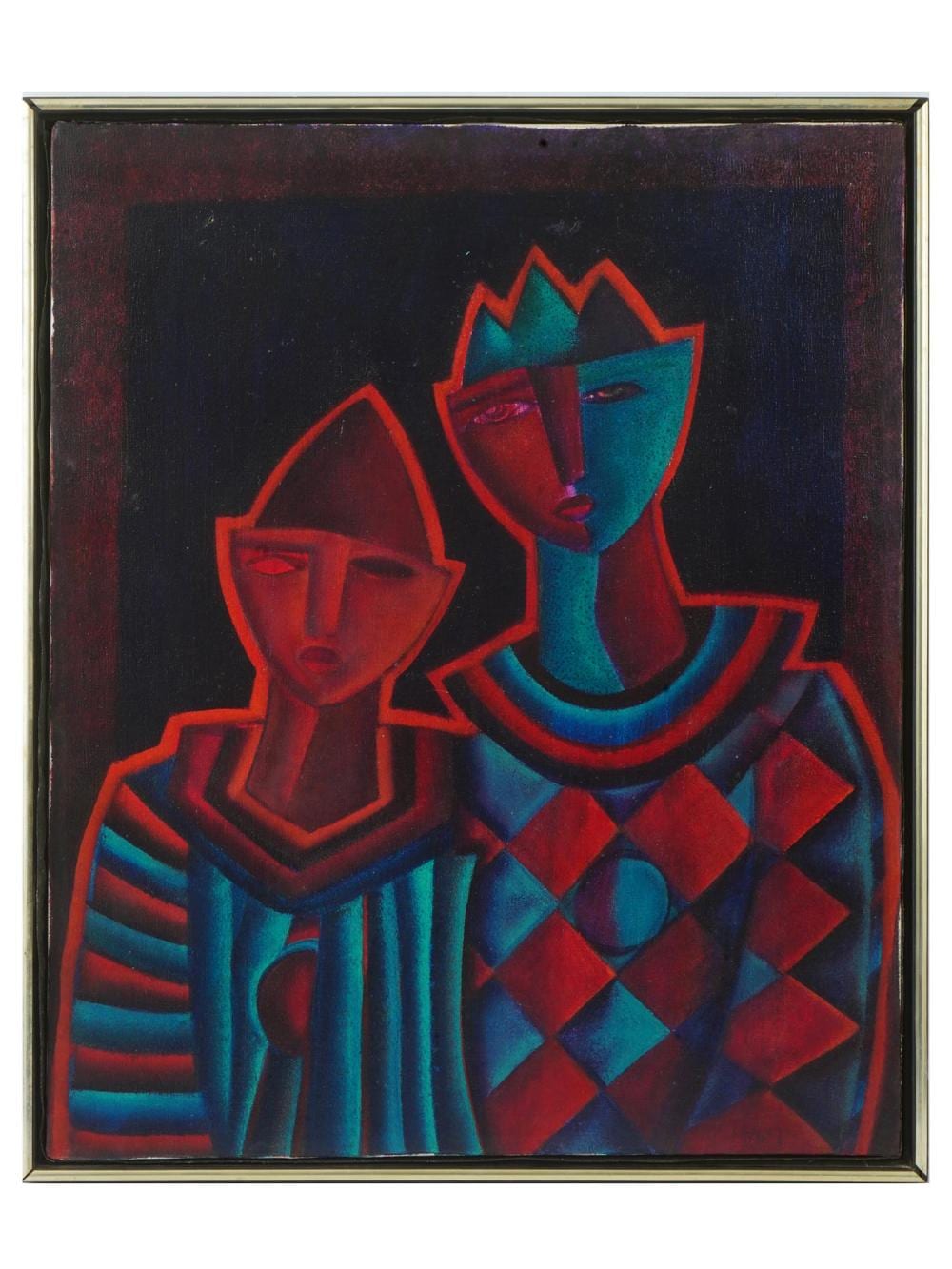 Simon Avissar comparable auction result: israeli expressionist oil painting by simon avissar