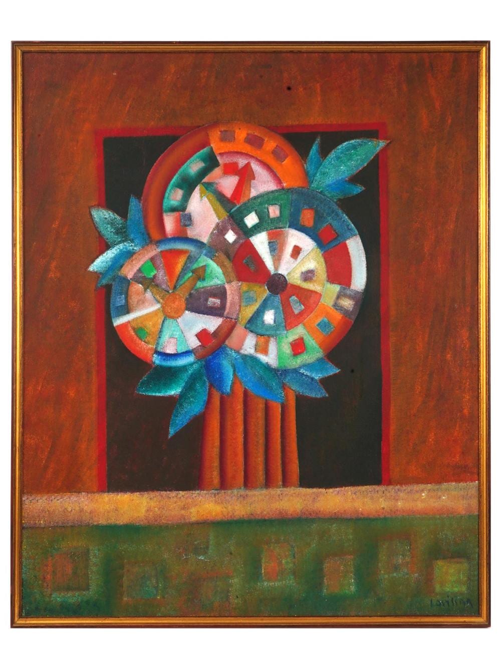 Simon Avissar comparable auction result: israeli expressionist oil painting by simon avissar