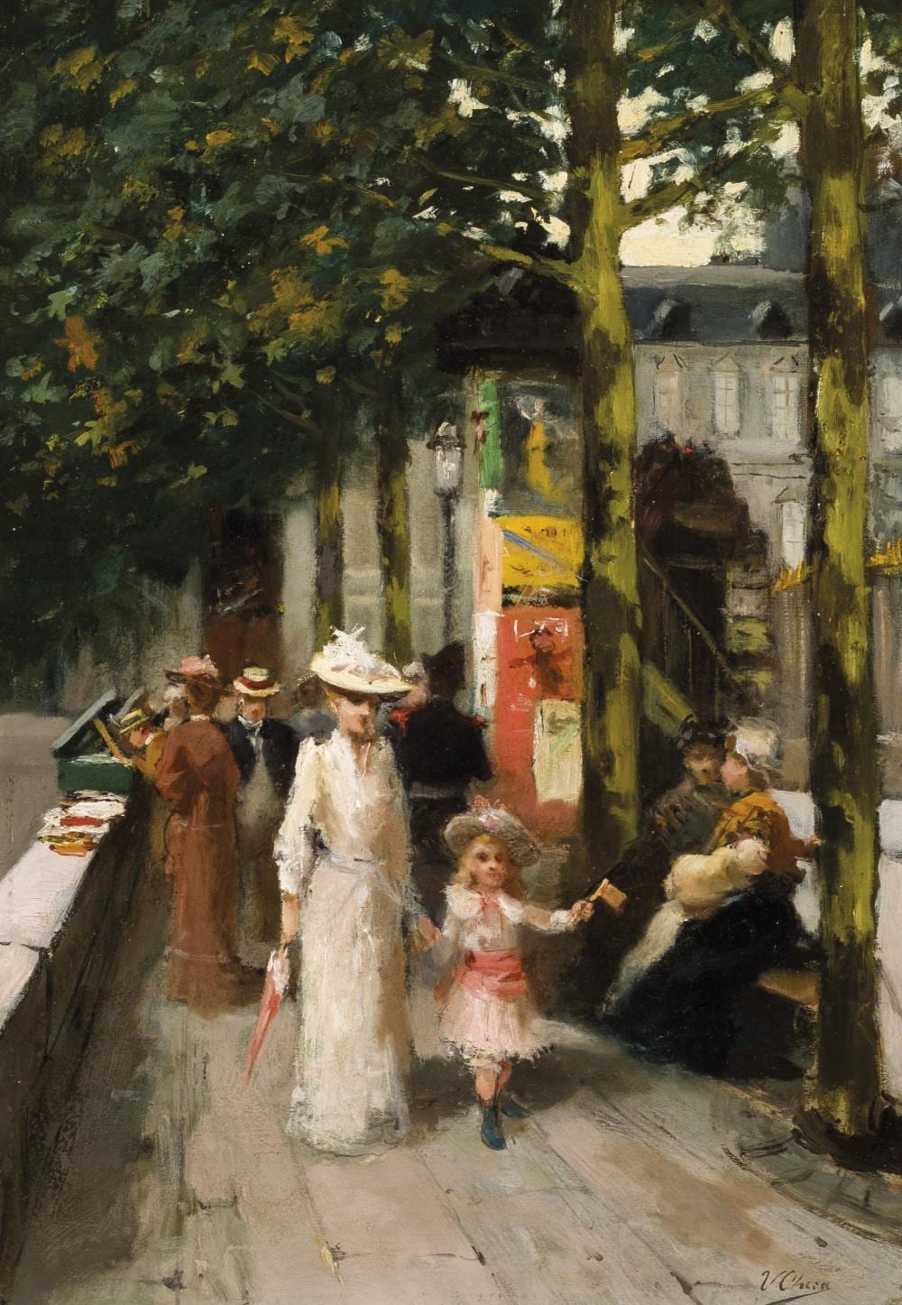 Ulpiano Checa Sanz comparable auction result: ulpiano checa and sanz walking in paris