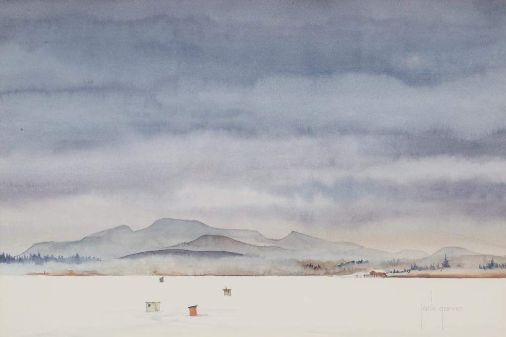 jack garver watercolor fishing shanties · Willow Auction House · 2024-05-02 Jack Garver comparable auction result: jack garver watercolor fishing shanties