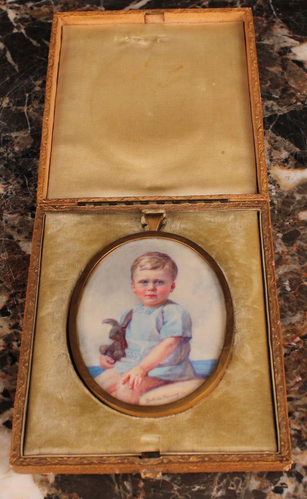 Gertrude Massey comparable auction result: gertrude massey british 1868 1957 oval portrait miniature on ivory john gordon eames aged 2 1 2 cased ivory submission reference w7fun5hl