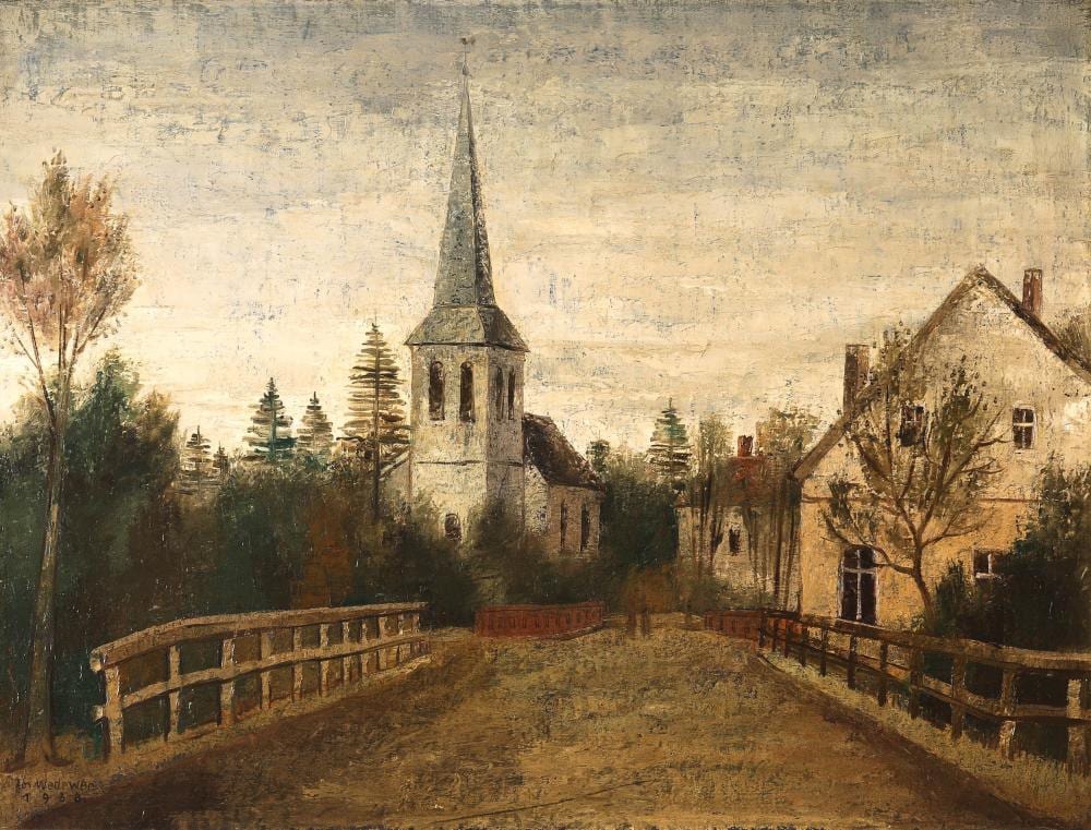 Josef Wedewer comparable auction result: josef wedewer steverbr cke 1938 painting