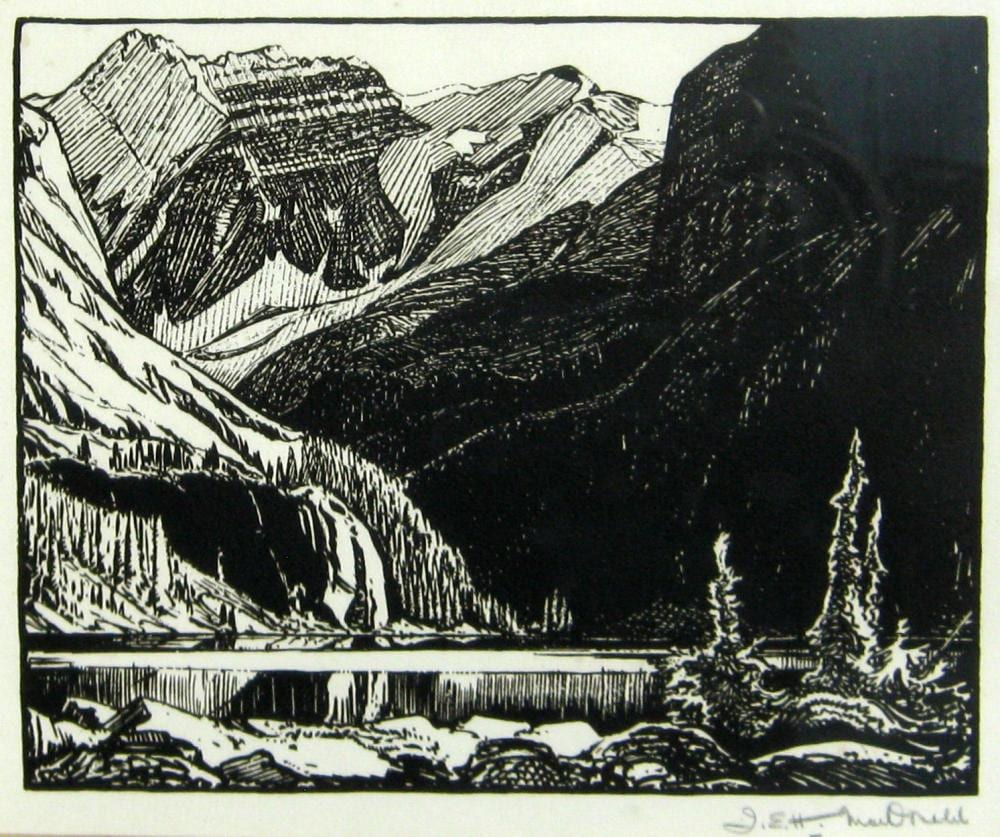 James Edward Hervey Macdonald comparable auction result: james edward hervey macdonald canadian 1873 1932 lake o hara rocky mountains