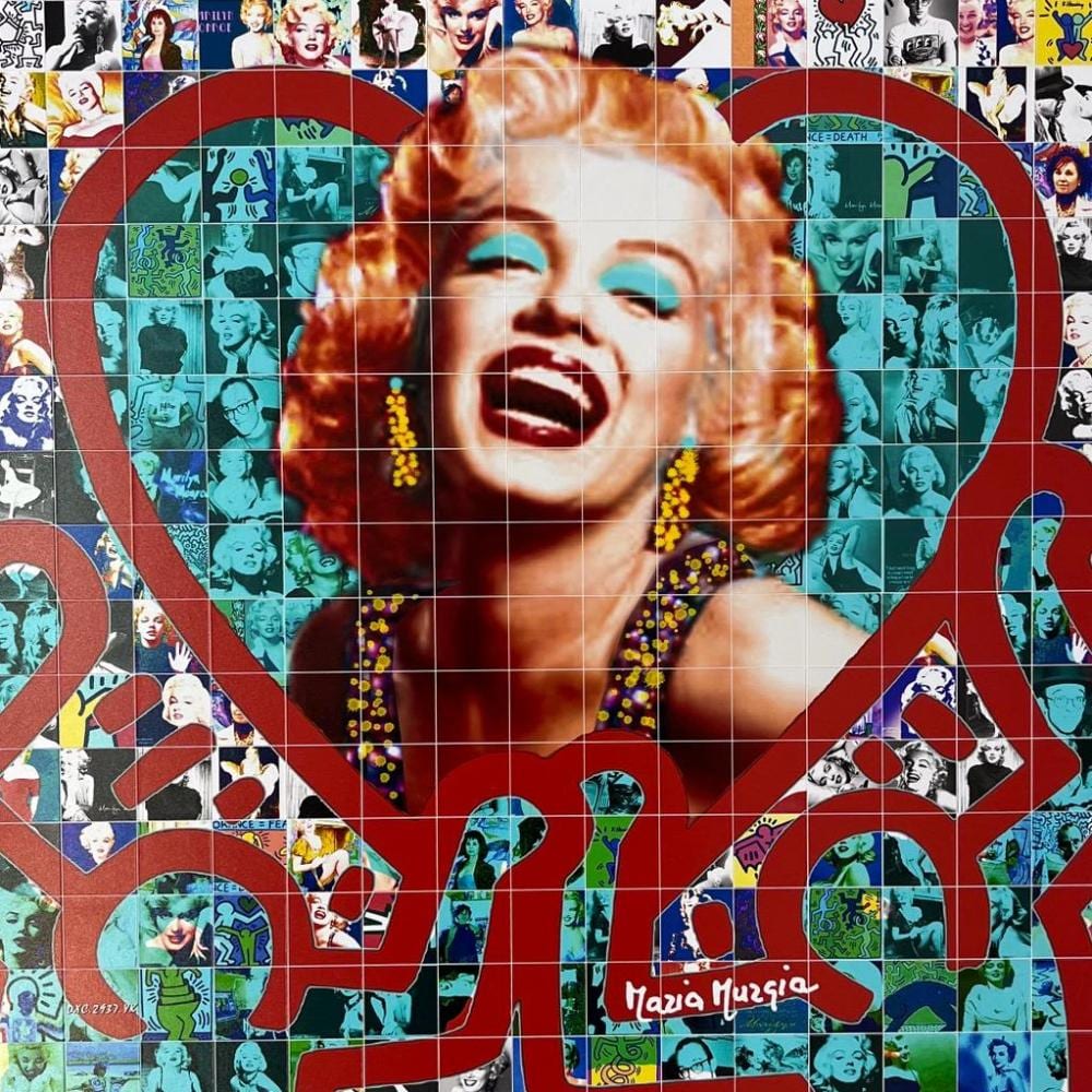 Maria Murgia comparable auction result: maria murgia marilyn in the keith haring atelier 2023