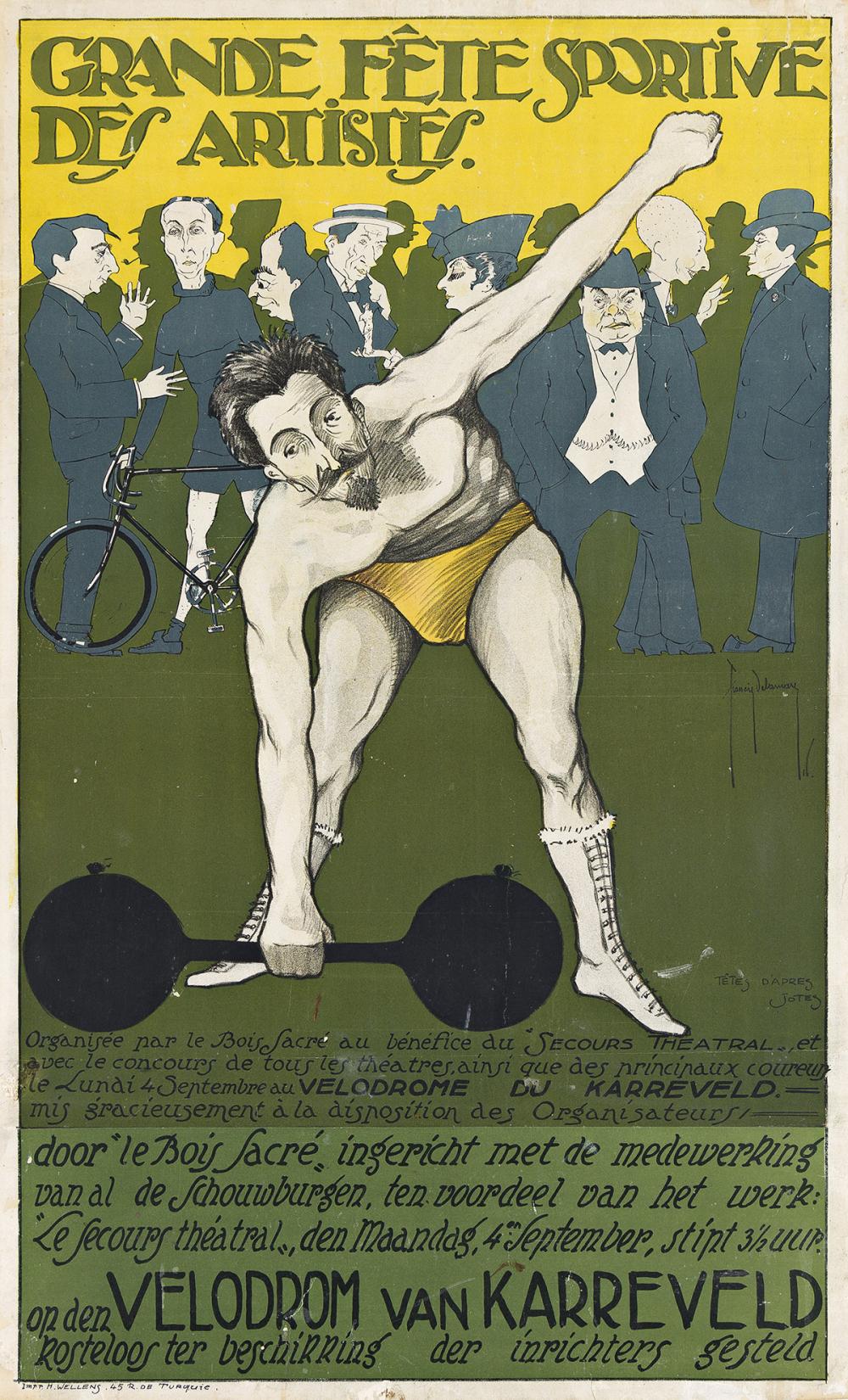 Francis Delamare comparable auction result: francis delamare 1895 1972 grande f te sportive des artistes 1916 39 x23 inches 100 x60 cm h wellens turkey