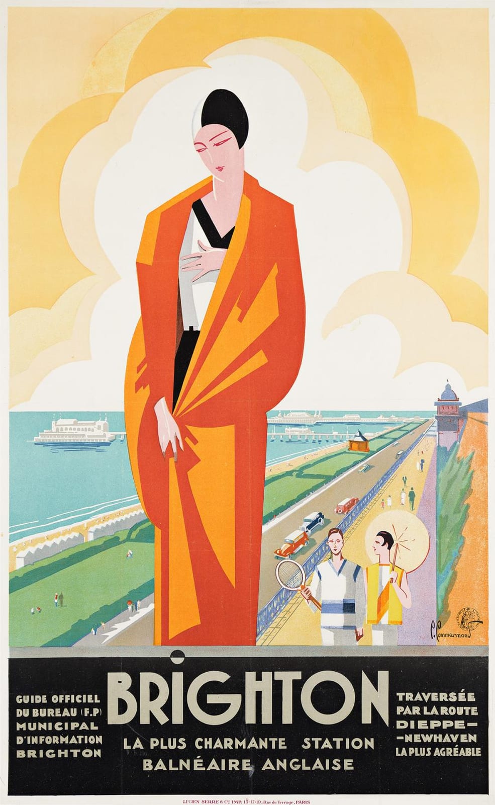 Pierre Commarmond comparable auction result: pierre commarmond 1897 1983 brighton circa 1921 39x24 inches 99x62 cm lucien serre co paris